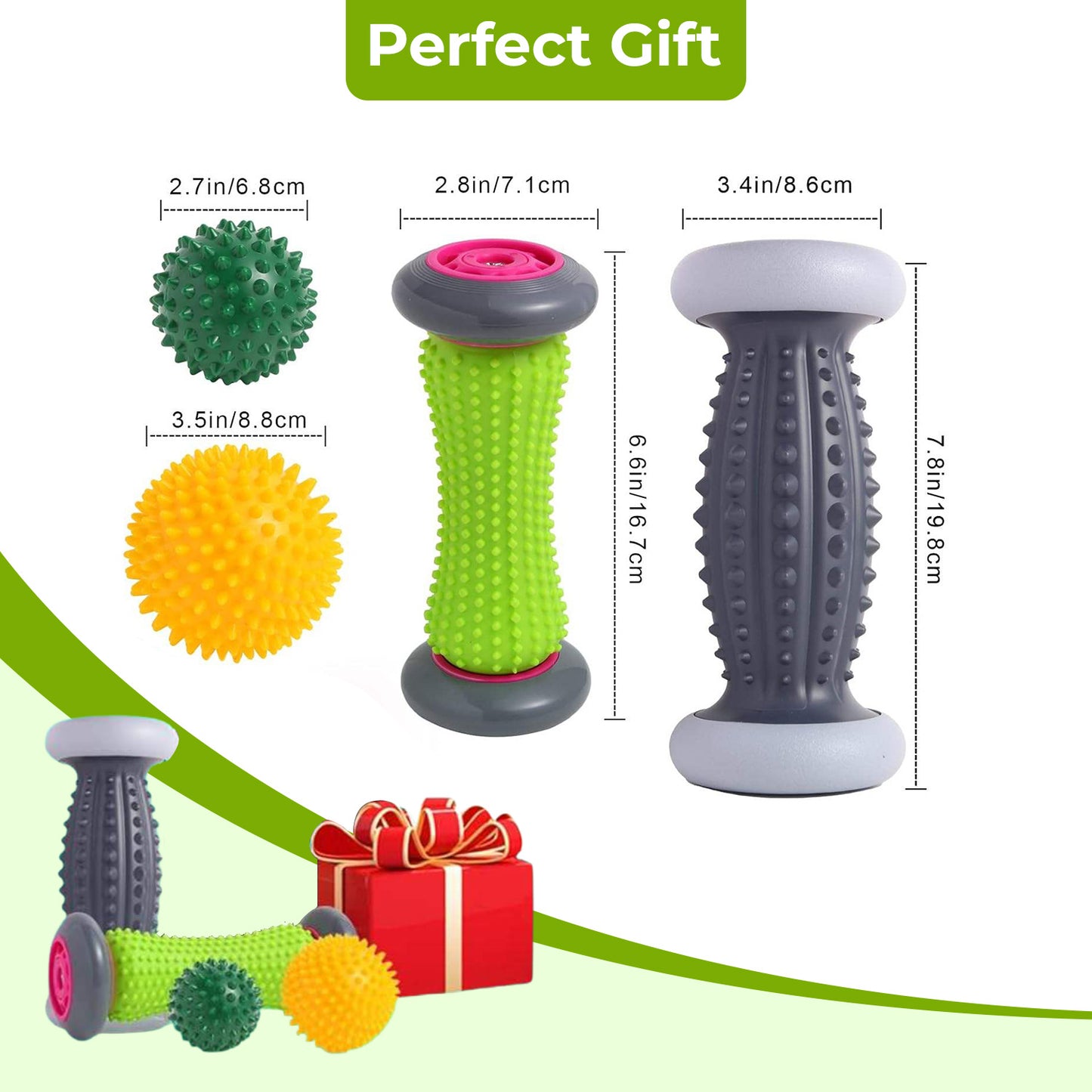 Massage Roller & Ball Set for Pain Relief