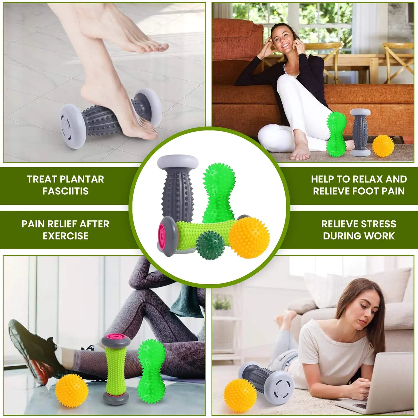 Foot Peanut Massage Ball Rollers