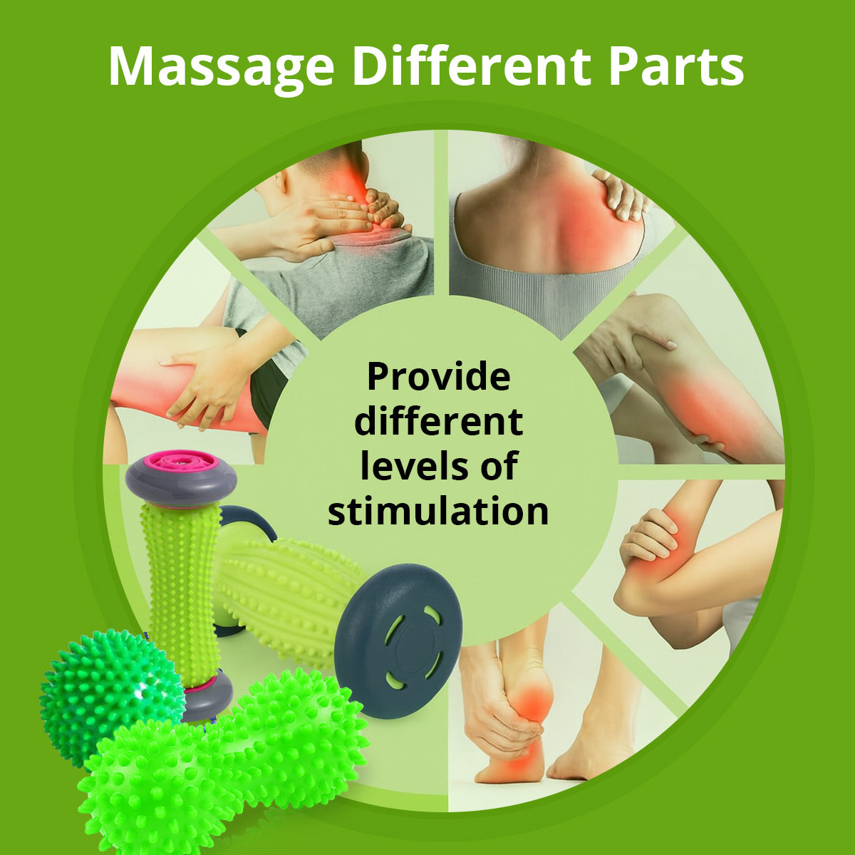 Massage Roller & Ball Set for Pain Relief