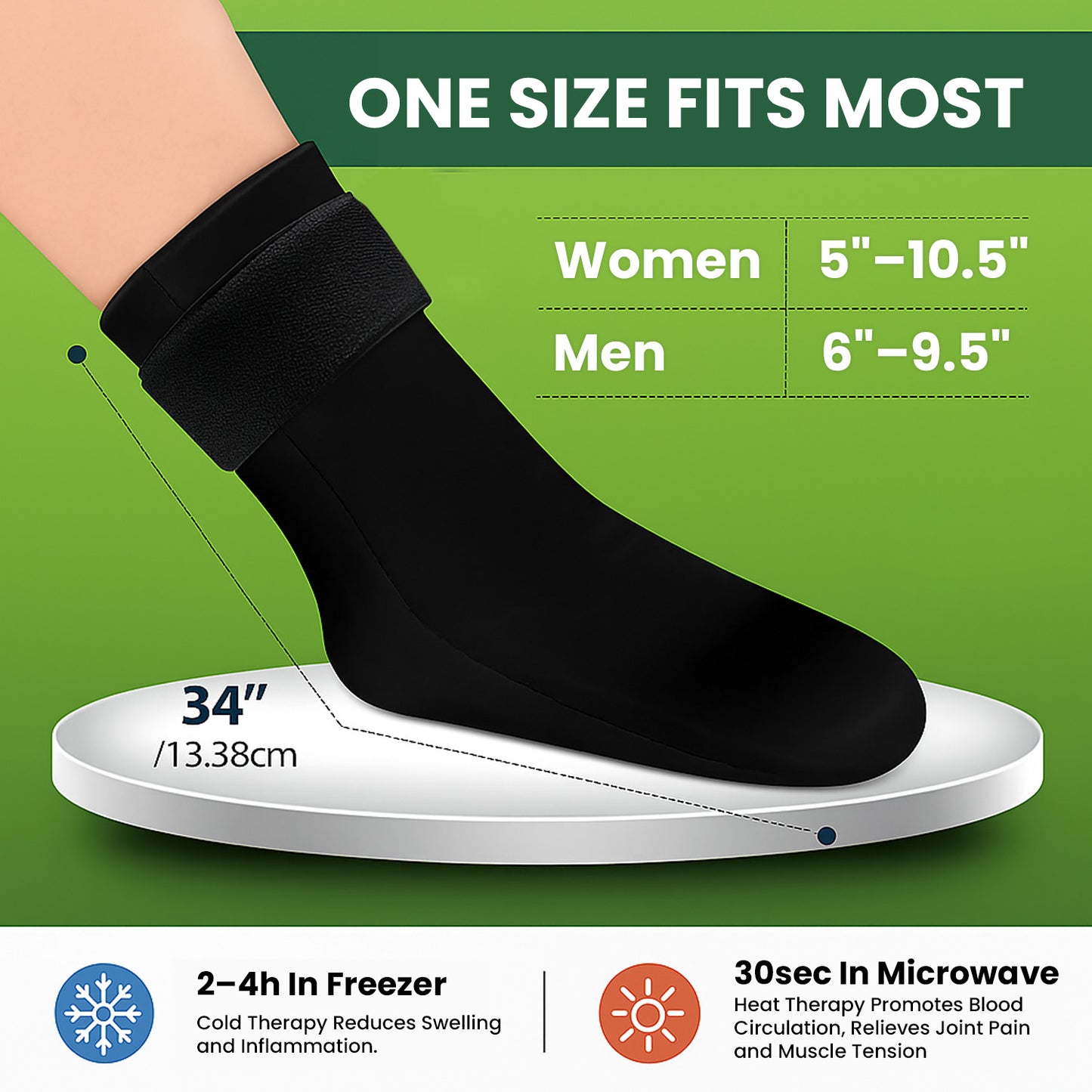 Hot and Cold Therapy Socks for Heel & Arch Pain