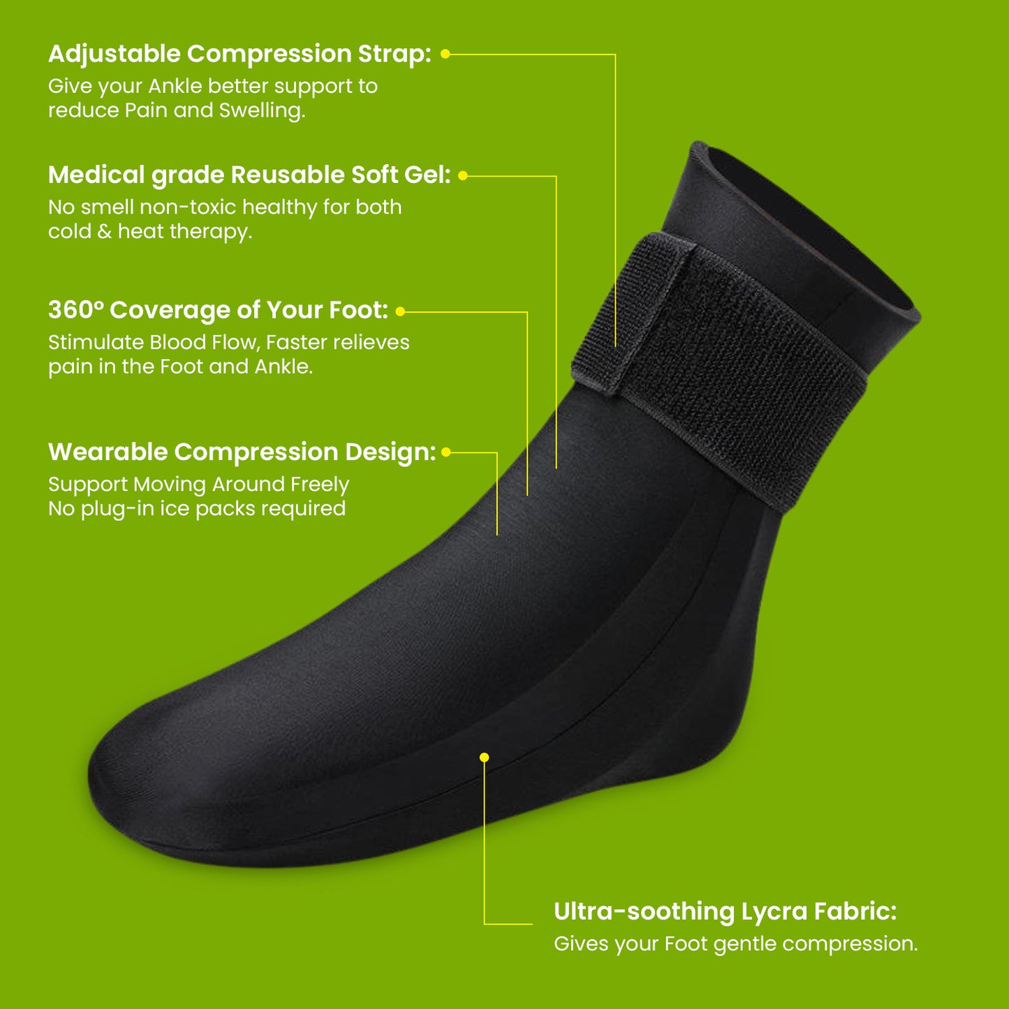 Hot and Cold Therapy Socks for Heel & Arch Pain