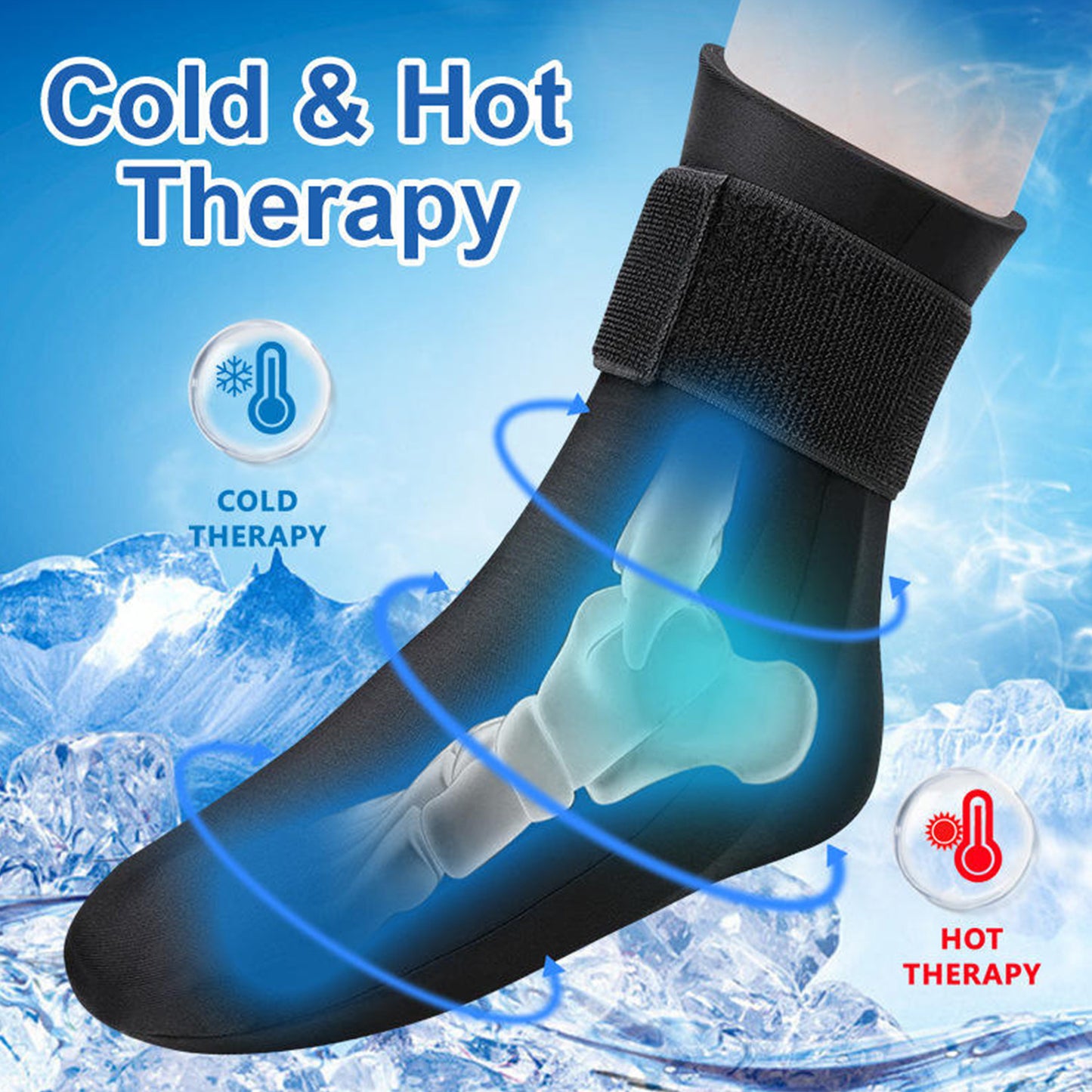 Hot and Cold Therapy Socks for Heel & Arch Pain
