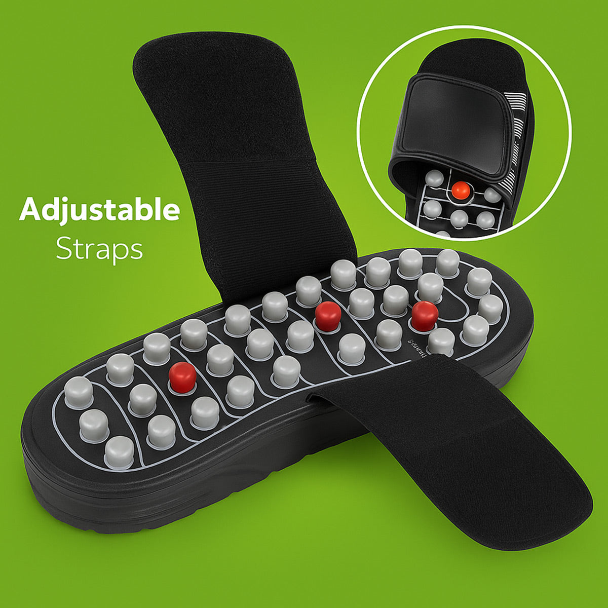 Reflexology Acupuncture Massage Slippers for Foot Pain & Plantar Fasciitis Relief