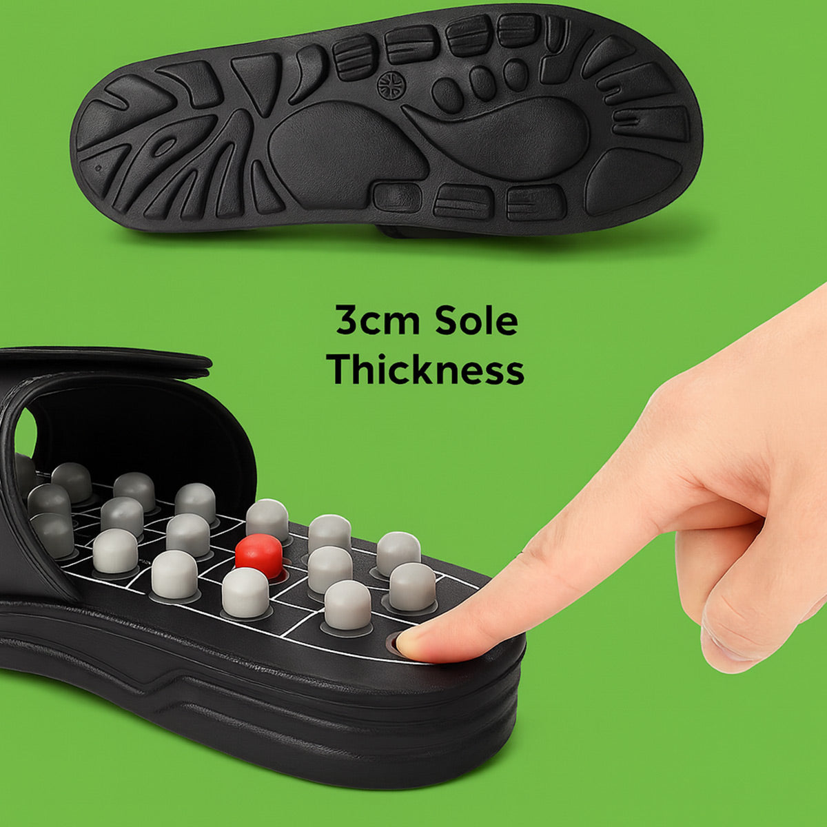 Reflexology Acupuncture Massage Slippers for Foot Pain & Plantar Fasciitis Relief